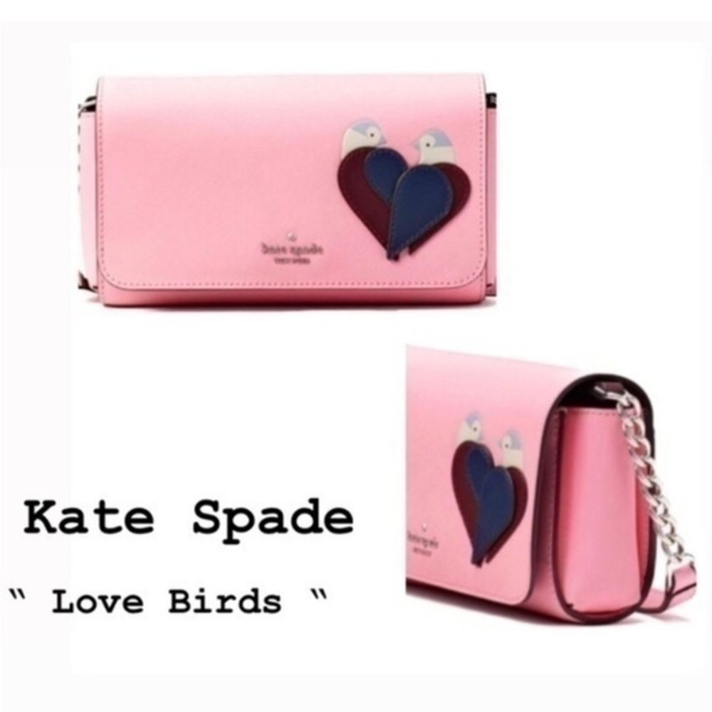 Kate Spade LOVE BIRDS Pink Crossbody